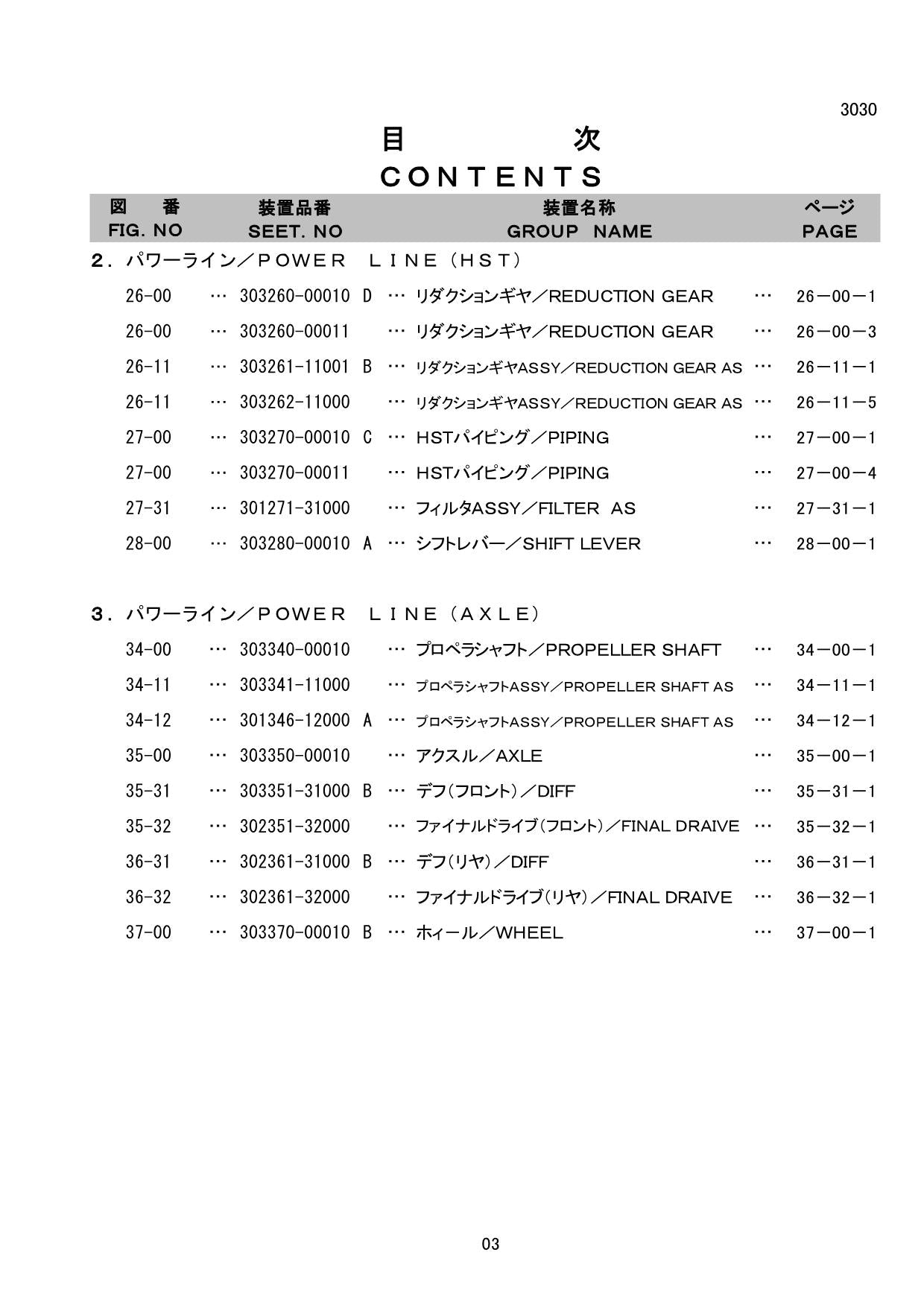 Hitachi LX30-7 Wheel Loader Parts Catalog Manual SN 001001-up