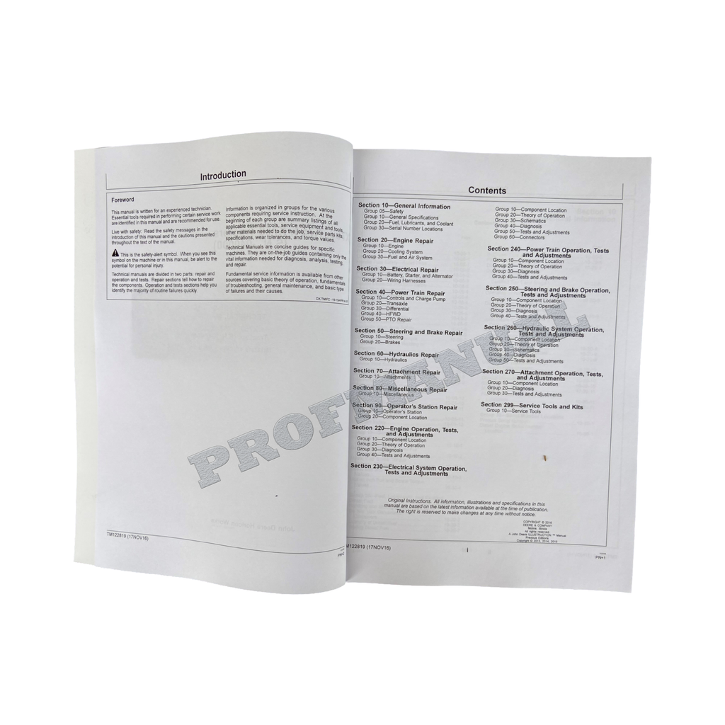 JOHN DEERE X750 X754 X758 TRACTOR REPAIR SERVICE TECHNICAL MANUAL TM122819