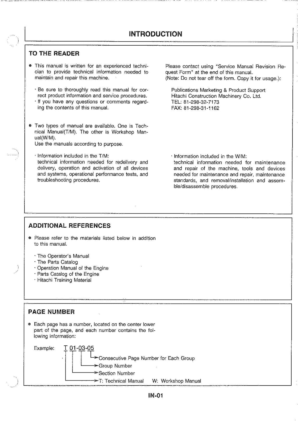 Hitachi EX30-2 EX35-2 EX40-2 EX45-2 Excavator Workshop Repair Service manual