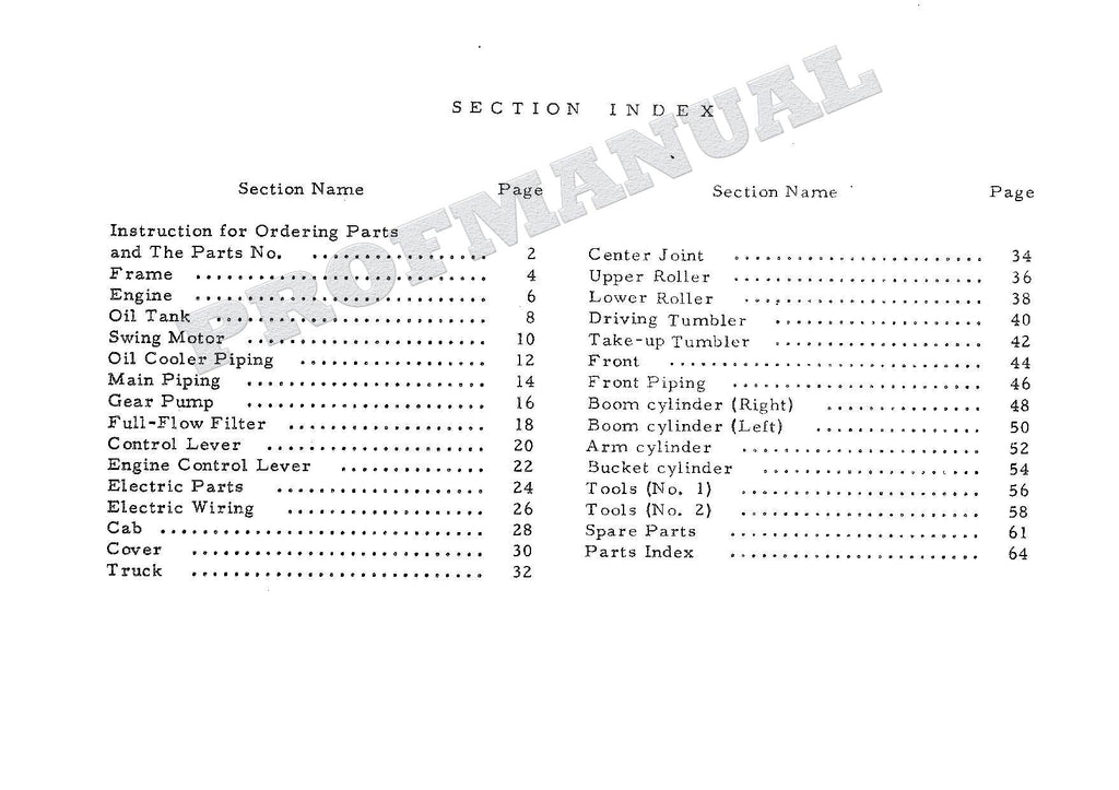 HITACHI UH03-3 CONSTRUCTION Excavator Parts Catalog Manual