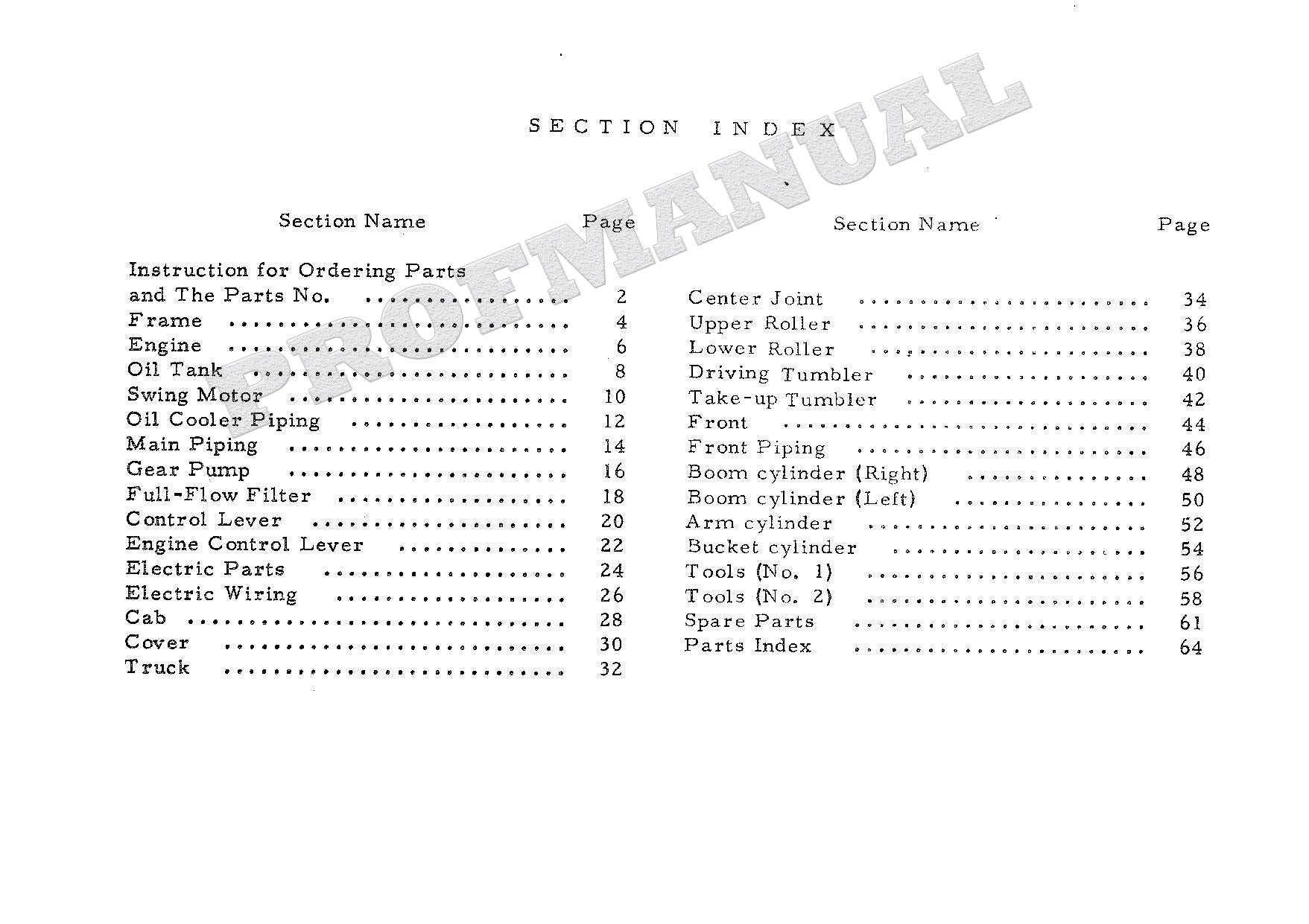 HITACHI UH03-3 CONSTRUCTION Excavator Parts Catalog Manual