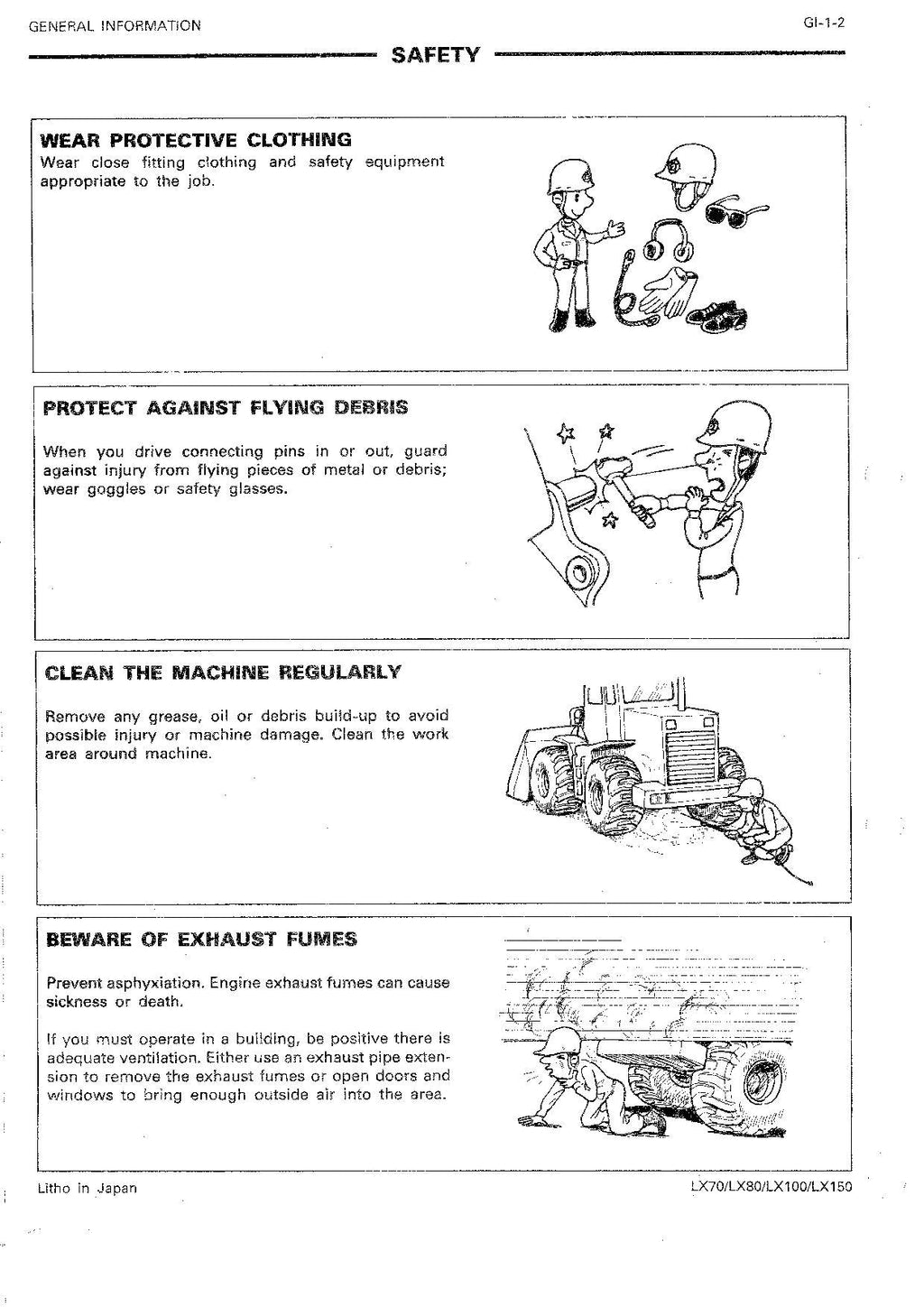 Hitachi LX100 LX150 Wheel Loader Service Manual +Schematics