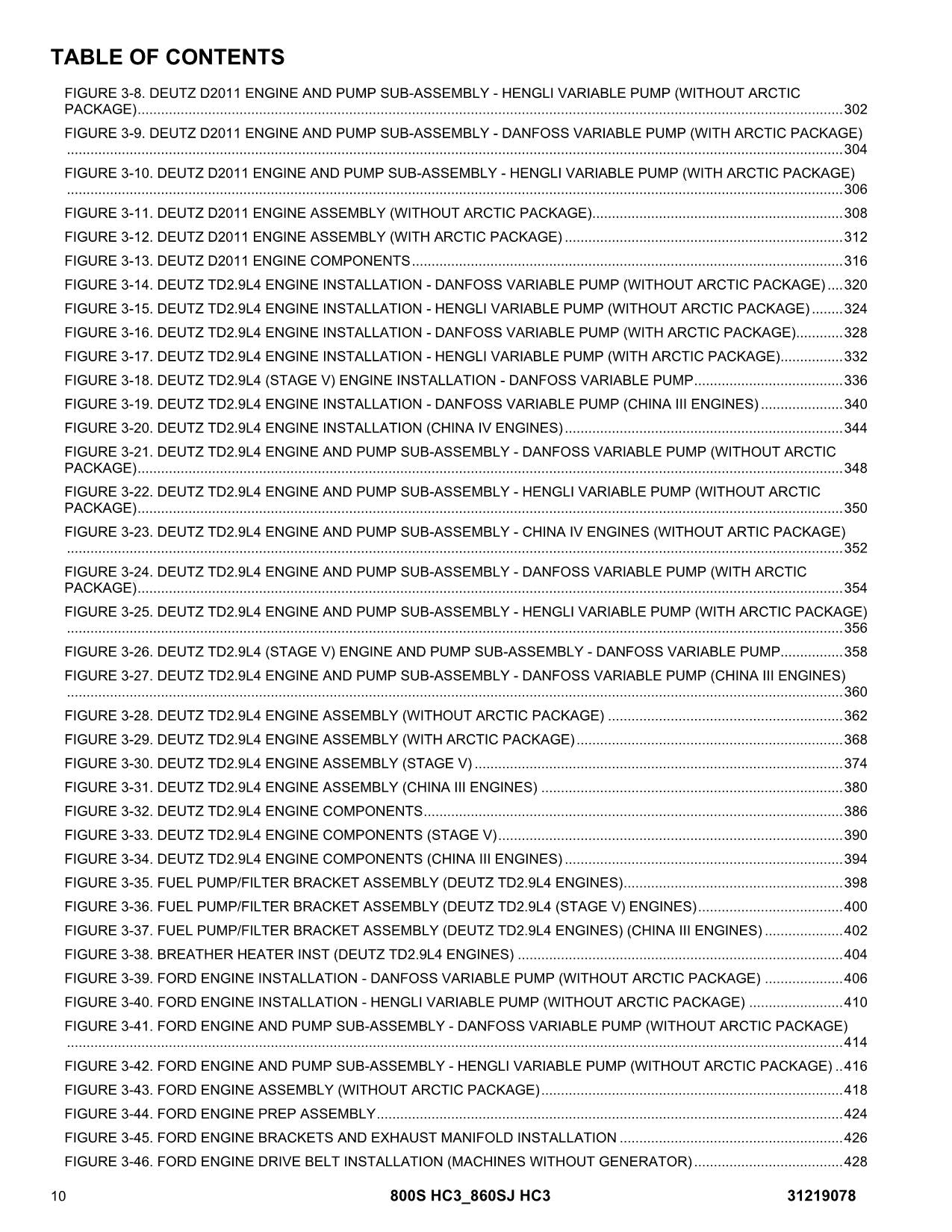 JLG 800S HC3 860SJ HC3 Boom Lift  Parts Catalog Manual 31219078