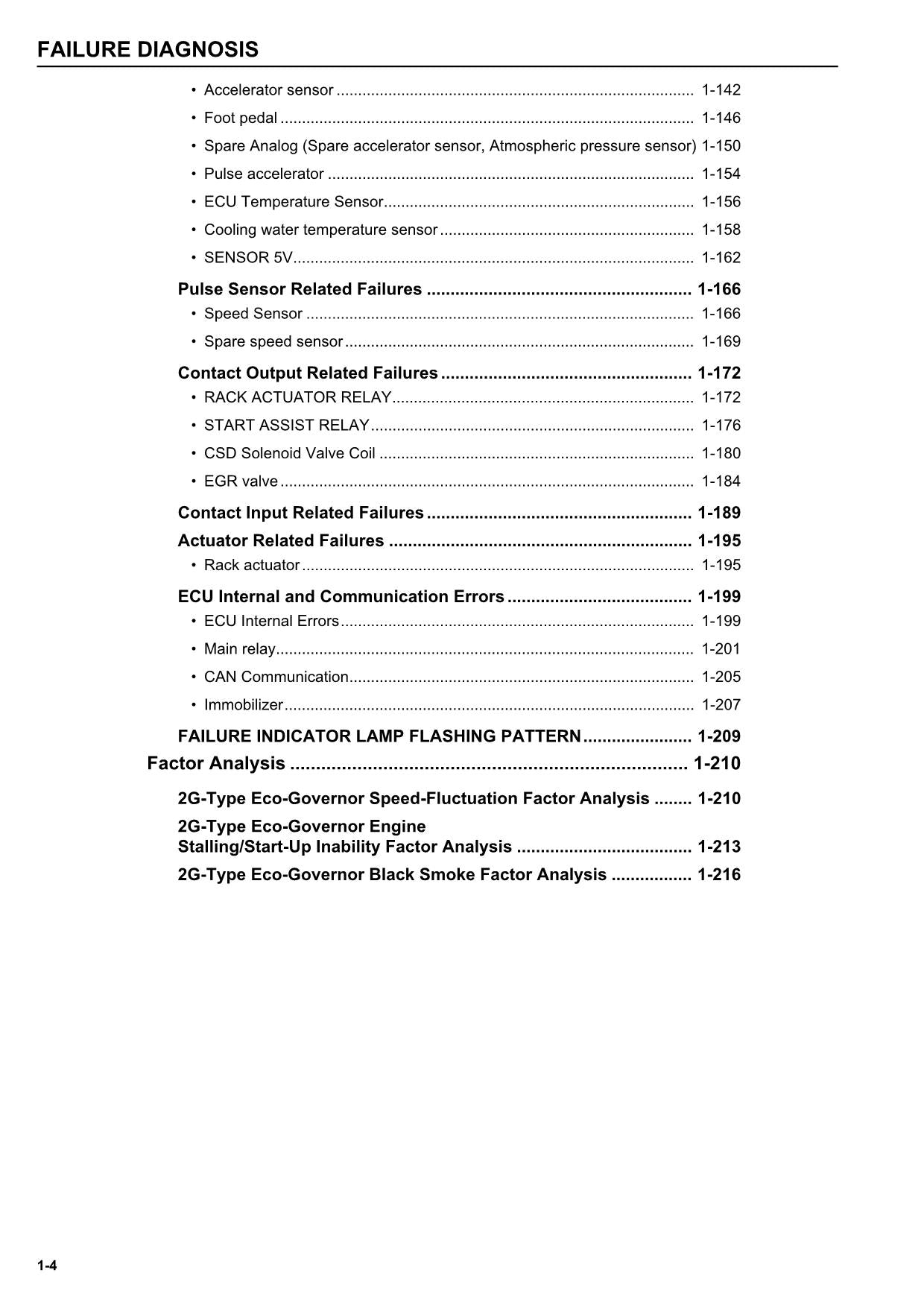 HITACHI 4TNV Series 4TNV106 4TNV106T Engine Technical Service Manual