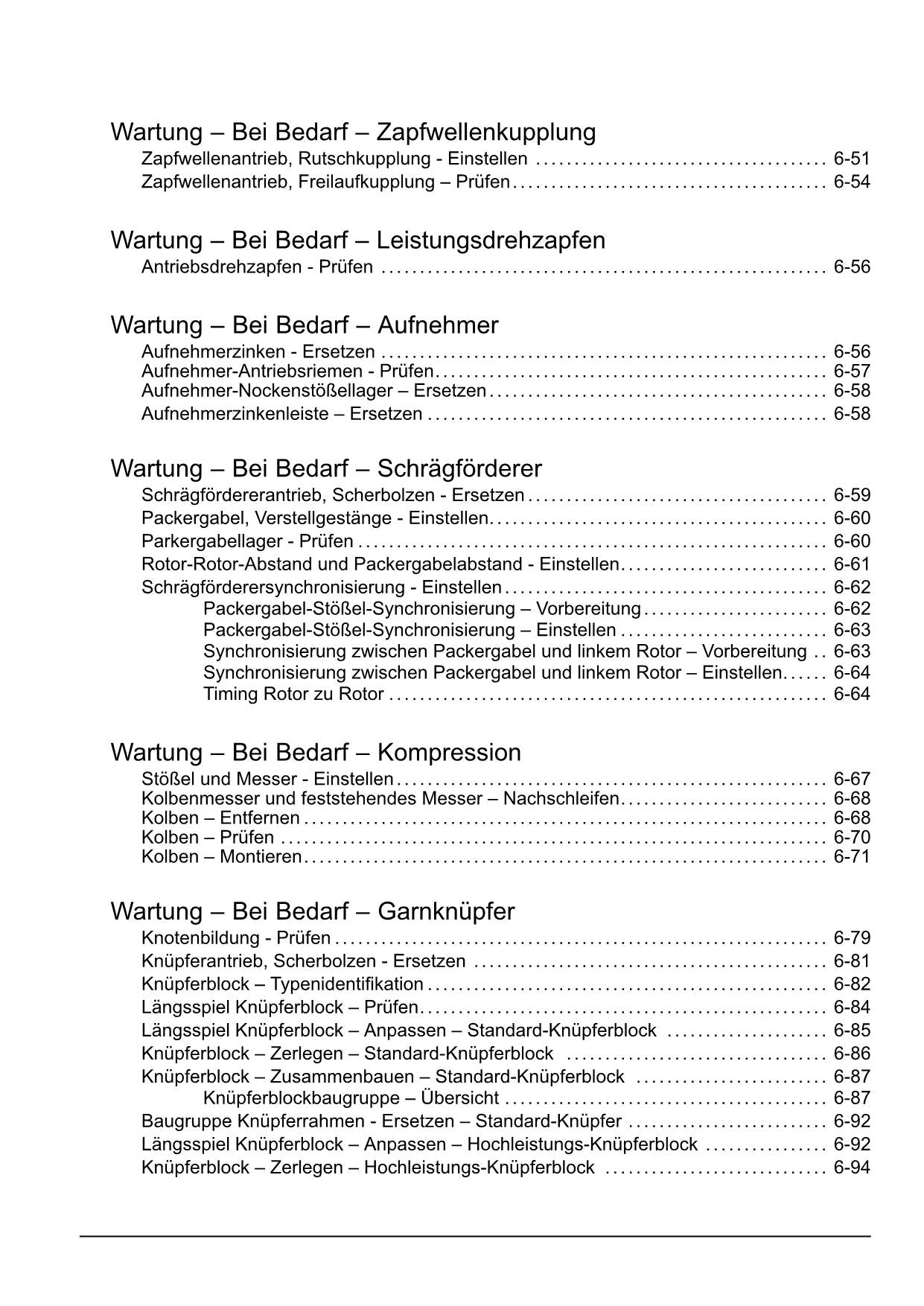 New Holland BC5060 BC5070 Quaderballenpresse Betriebsanleitung 91710162