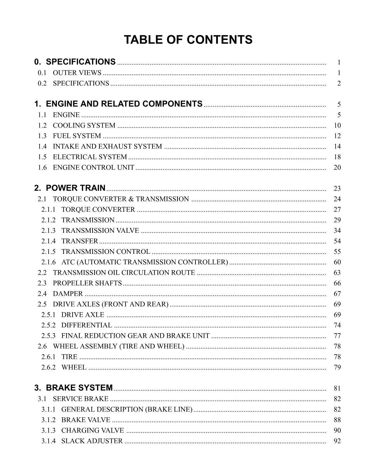 Hitachi LX300-7 Wheel Loader Technical Manual +Schematics