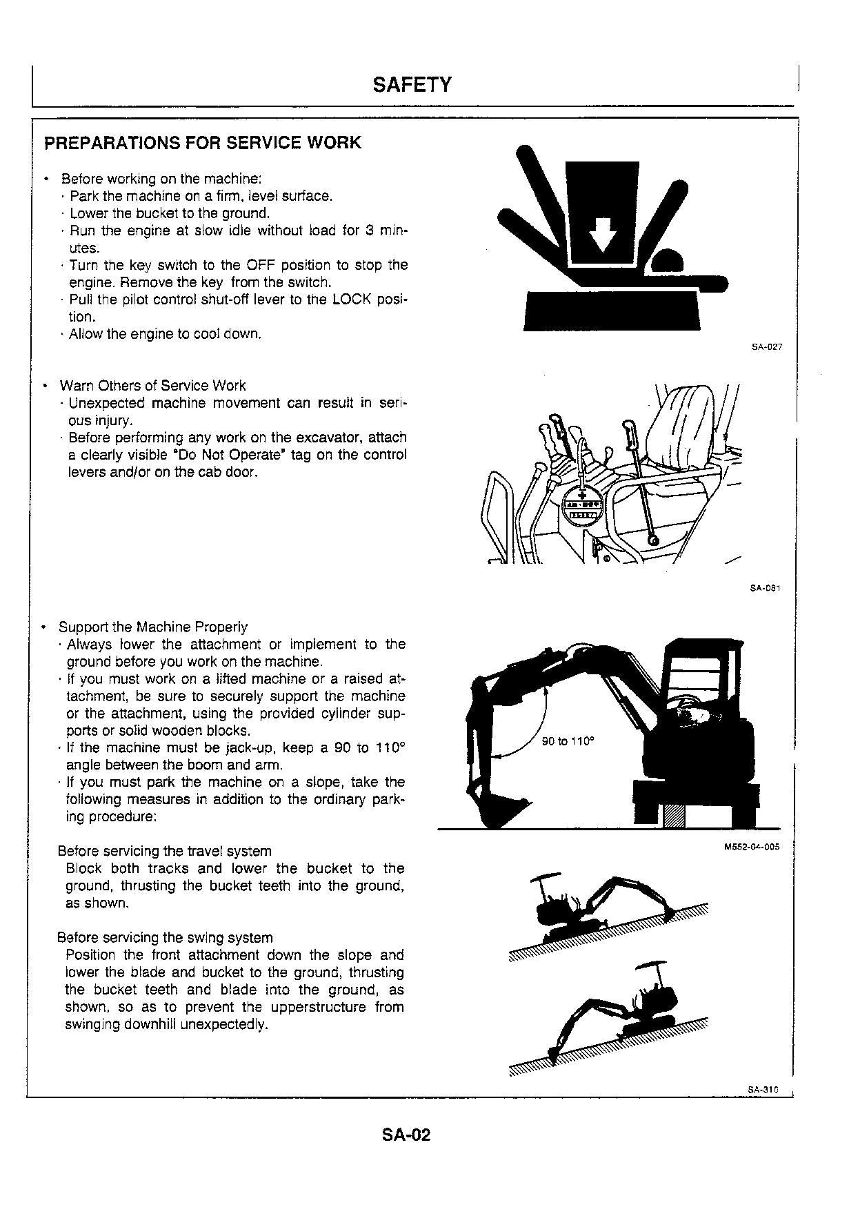 HITACHI EX75UR Excavator Service Manual