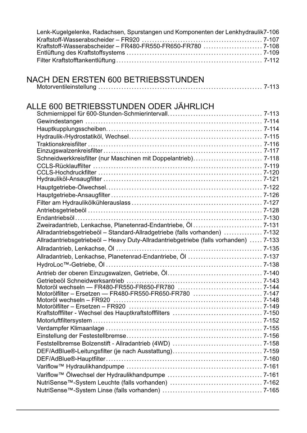 New Holland FR650 FR780 Forage Cruiser Mähdrescher Betriebsanleitung 92048220