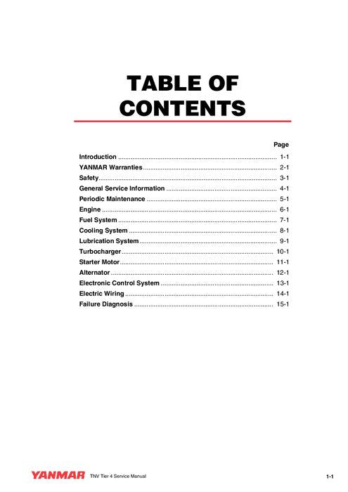 HITACHI 3TNV 4TNV ENGINE SERVICE MANUAL 0BTN4G00200