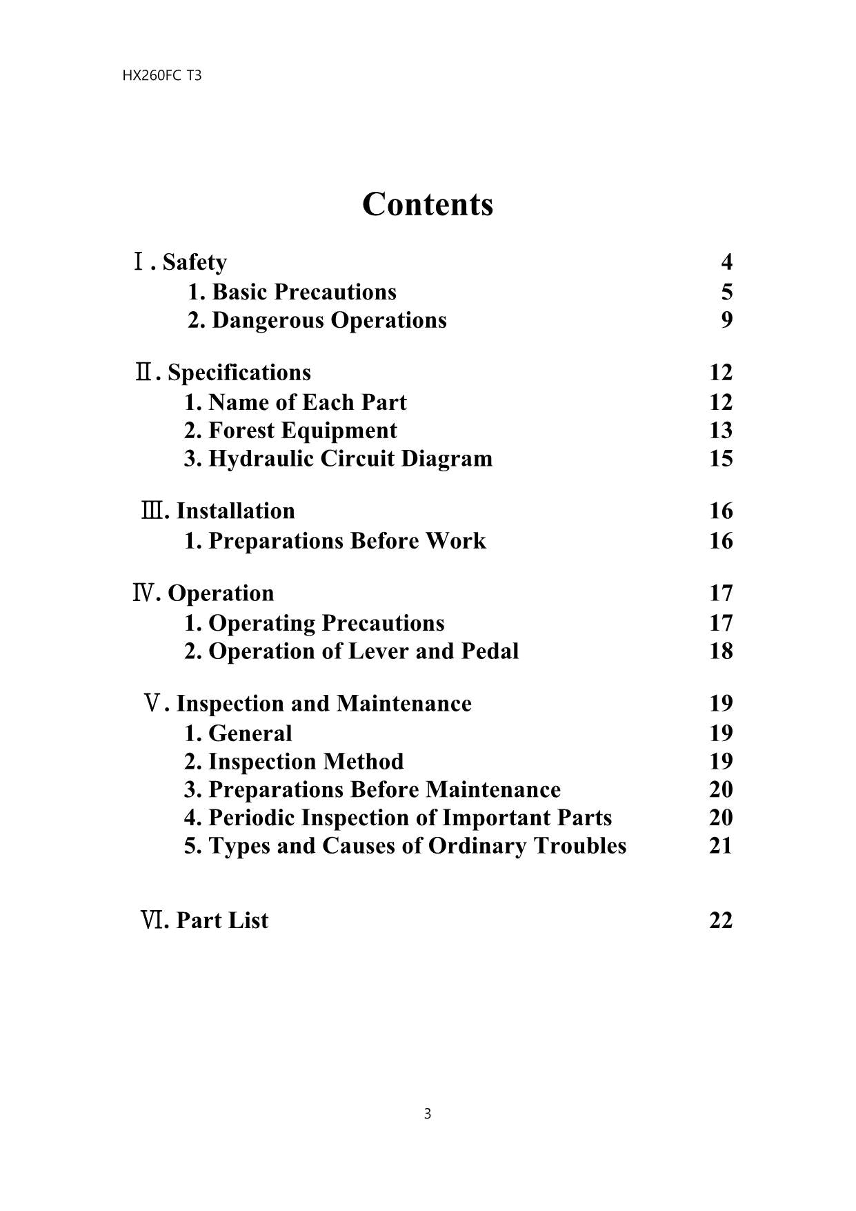 Hyundai HX260FC T3 CRAWLER EXCAVATOR Operators Maintenance Manual