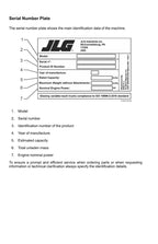 JLG R1385 Telehandler Maintenance Operation Operators Manual