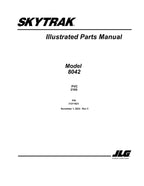 SKYTRAK 8042 Telehandler Parts Catalog Manual 31211623