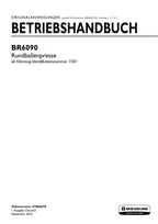 New Holland BR6090 Rundballenpresse Betriebsanleitung