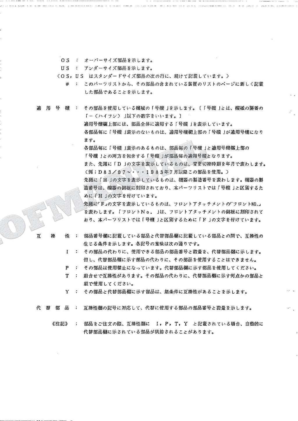 HITACHI UH025SR-7 UH033SR Equipment Component Excavator Parts Catalog Manual