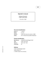 Liebherr A900 C ZW Litronic Excavator Operators manual serial 56996