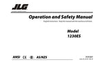 JLG 1230ES Vertical Mast Maintenance Operation Operators Manual 3121221