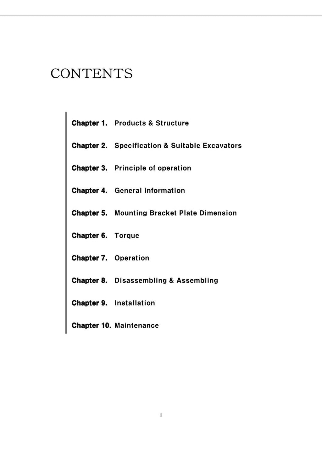 Hyundai HDB-S Breaker CRAWLER EXCAVATOR Operators Maintenance Manual