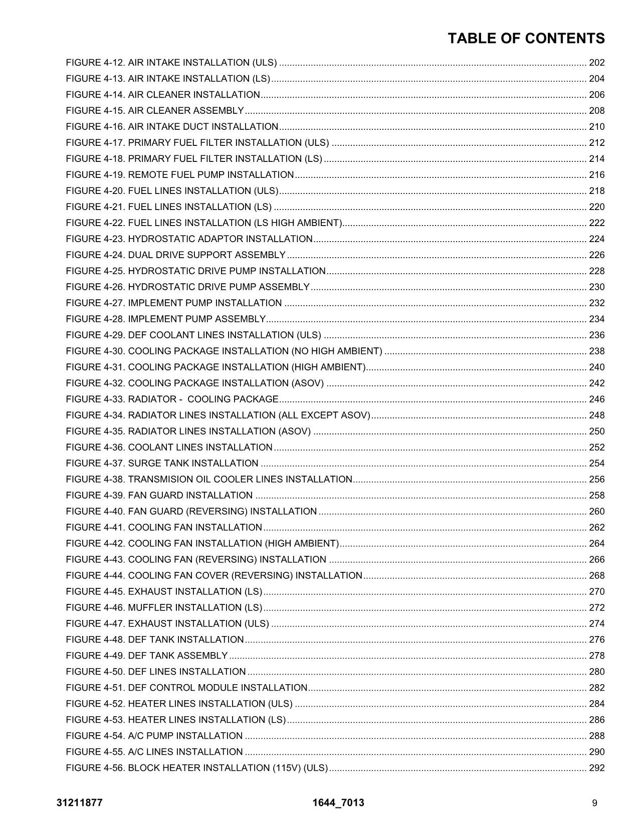 Manual del catálogo de piezas del manipulador telescópico JLG 1644 7013H 31211877