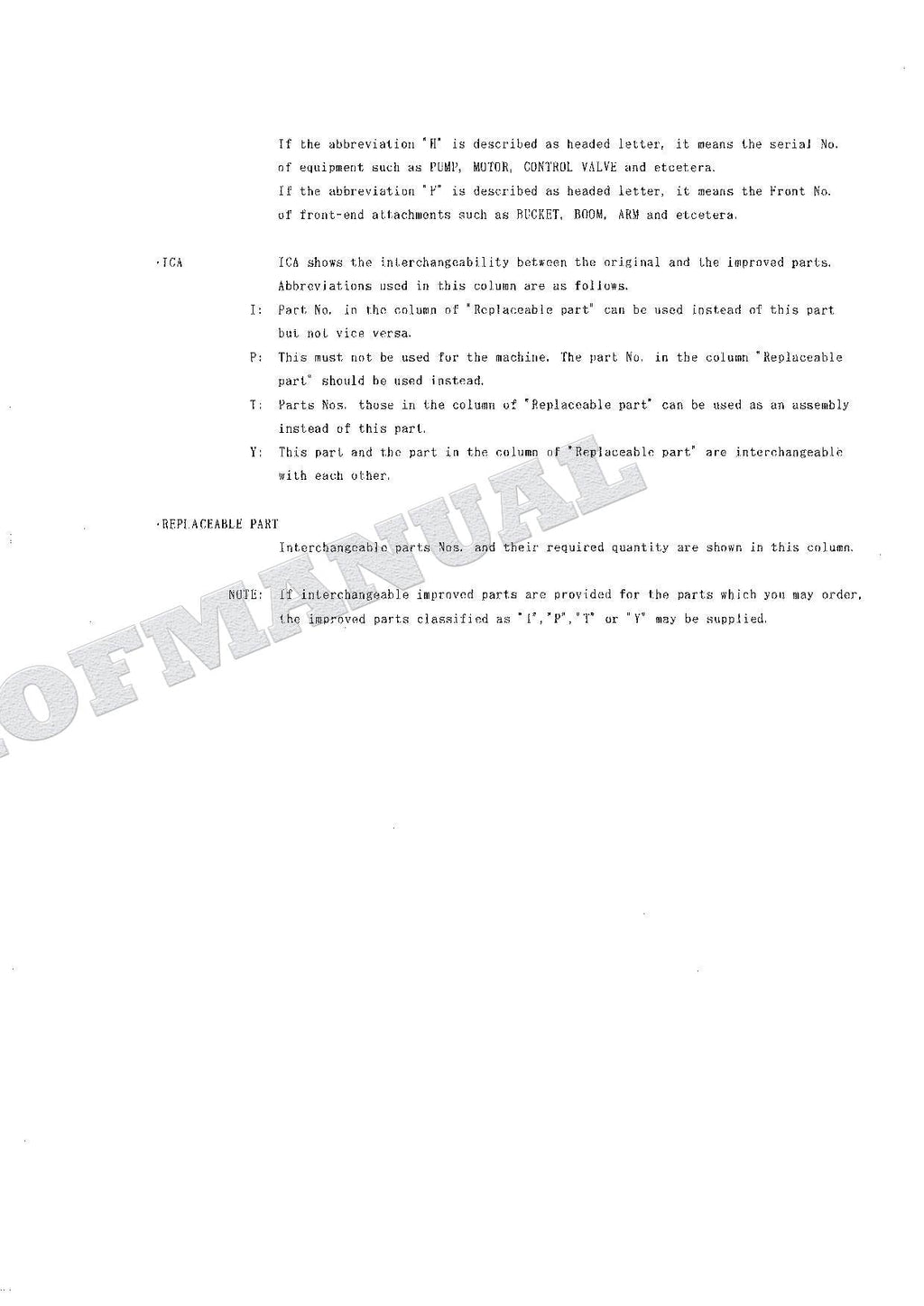 HITACHI EX60LCK-3 Excavator Parts Catalog Manual SN 25001-