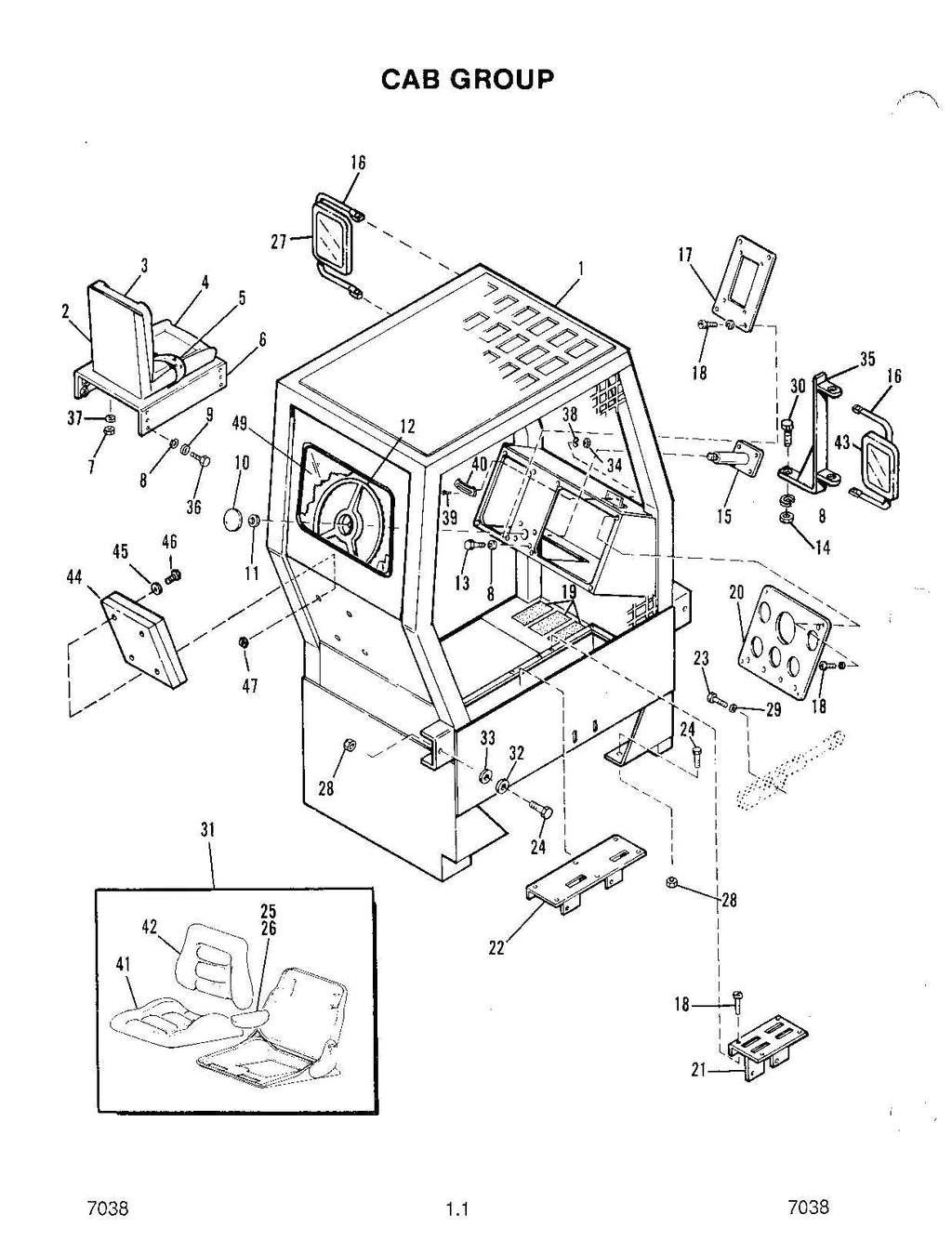 SKYTRAK 7038 Telehandler Parts Catalog Manual