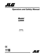 JLG 120HX Boom Lift Maintenance Operation Operators Manual 3120818