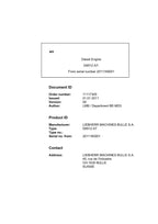 Liebherr D9512 A7 engine Operators manual