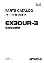 Manual del catálogo de piezas de la excavadora Hitachi EX30UR-3