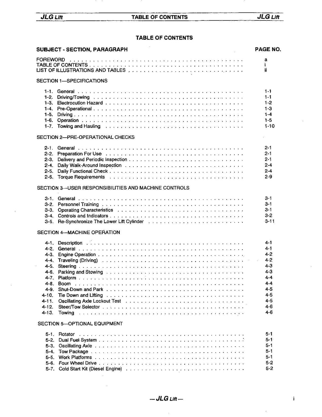 Manual del operador de mantenimiento y operación de la plataforma elevadora JLG 40HA