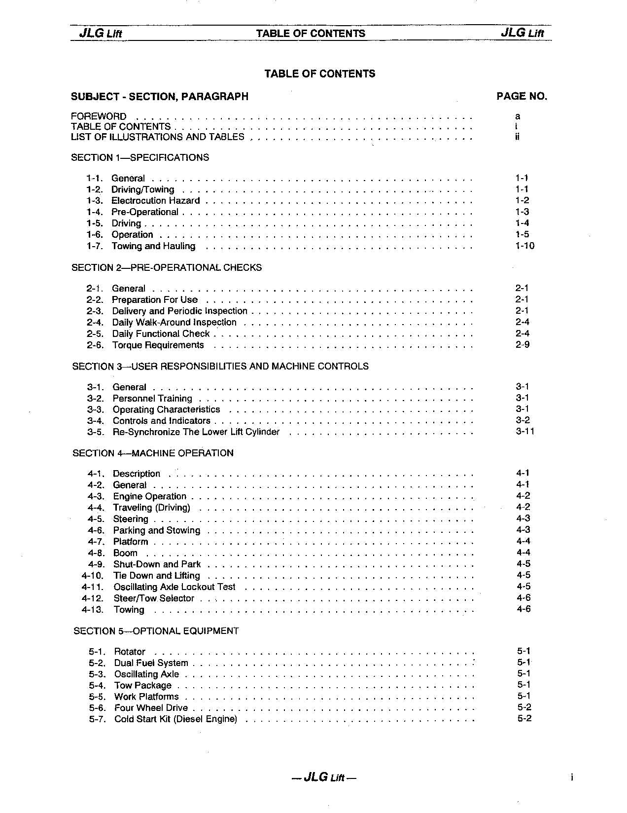 Manual del operador de mantenimiento y operación de la plataforma elevadora JLG 40HA