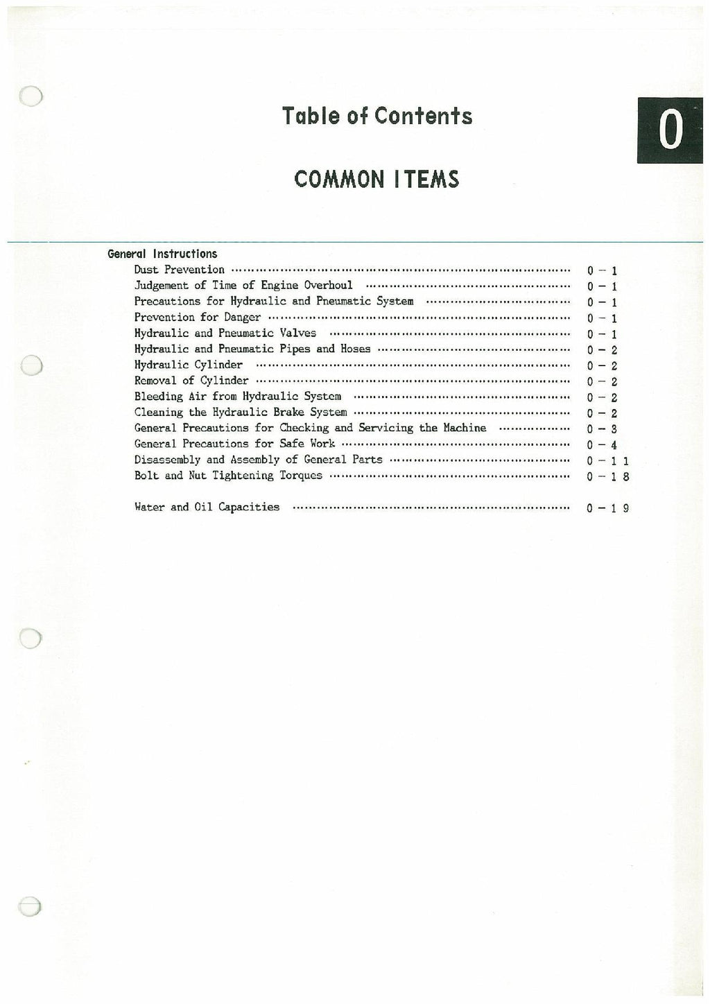 Hitachi FL270-1 Wheel Loader Workshop Manual