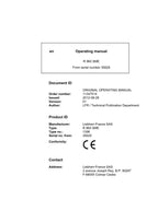 Liebherr R960 SME Excavator Operators manual