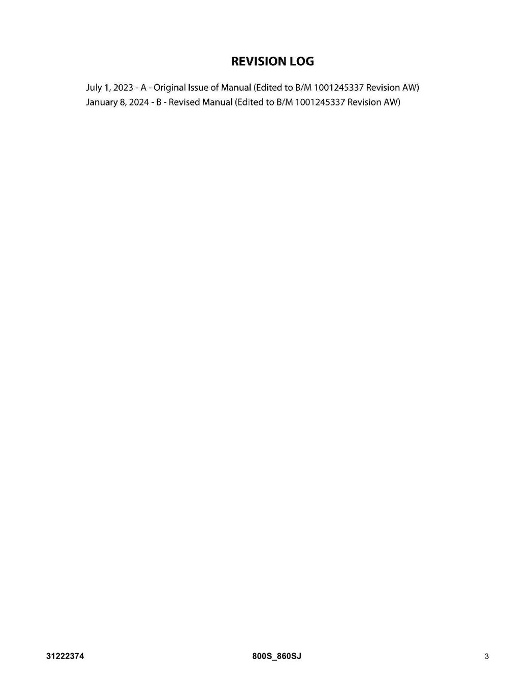 Manual del catálogo de piezas del elevador de pluma JLG 800S 860SJ