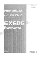 HITACHI EX60 Excavator Parts Catalog Manual SN 00101-