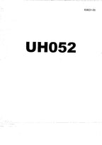 HITACHI UH052 Excavator Service Manual
