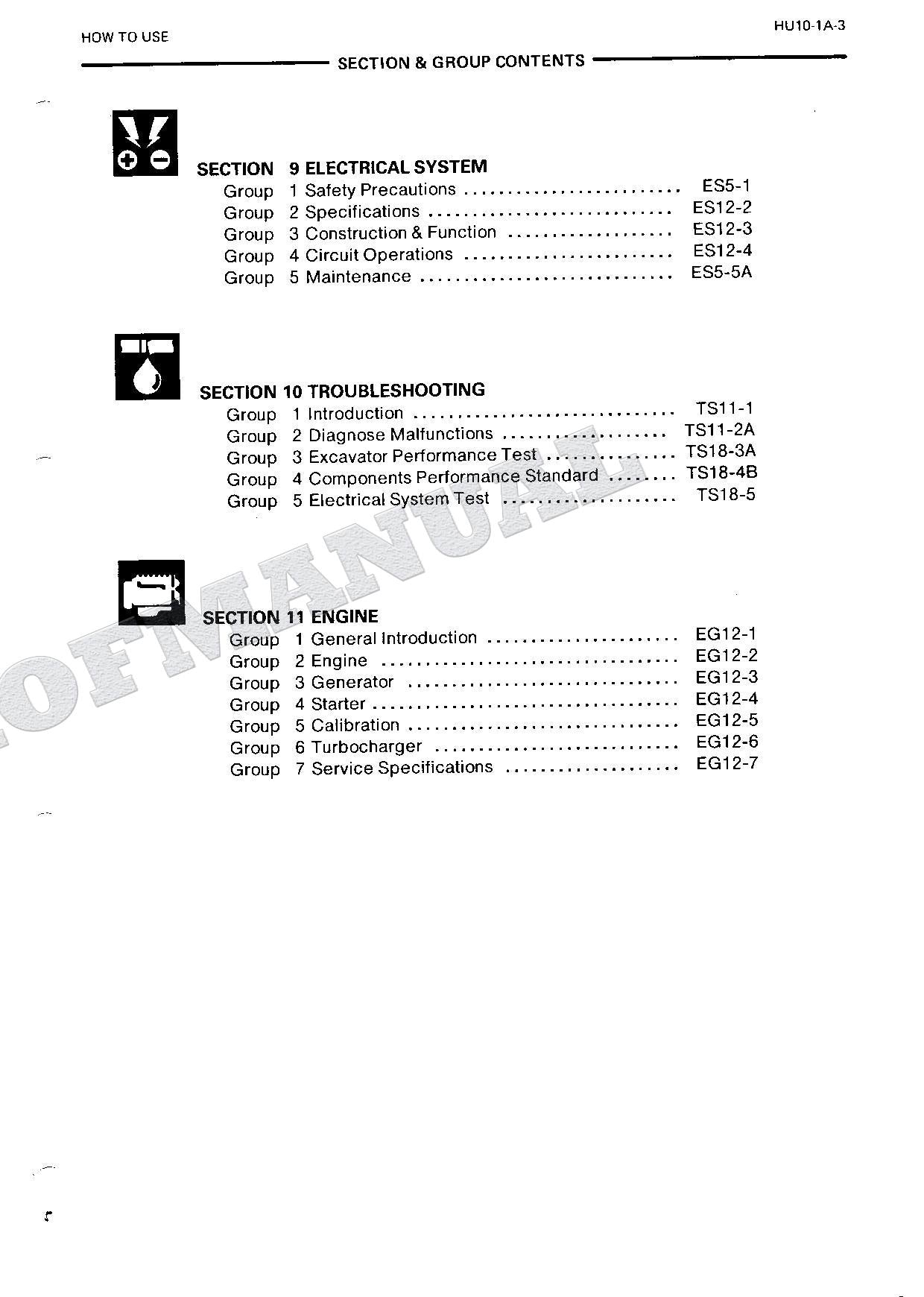 HITACHI EX270 Hudraulic Excavator Repair Service Manual