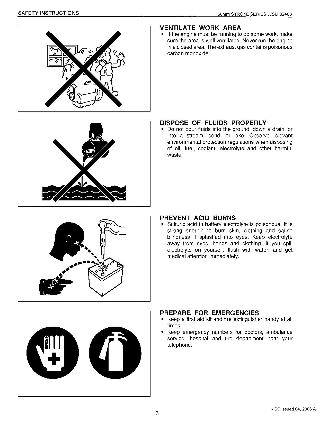 Hitachi HX64B-2 EX8-2B 68mm stroke series Engine Service manual