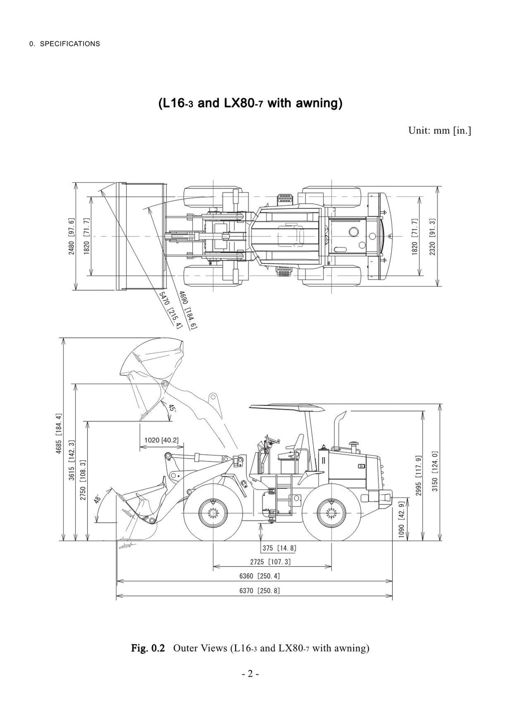 Hitachi LX70-7 LX80-7 Wheel Loader Technical Manual