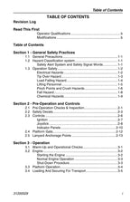 Manual del operador de mantenimiento y operación de manipuladores telescópicos JLG 3513 4013 4017 31200029