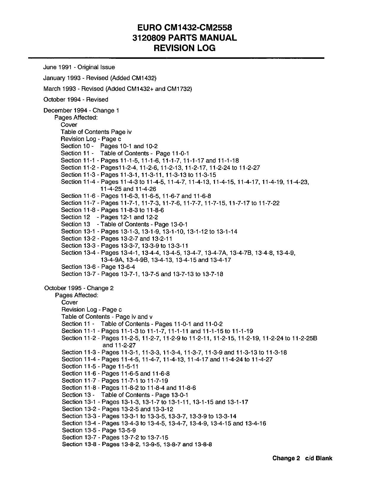 JLG CM1432 CM1432PLUS Scissor Lift Operation Parts Service Manual