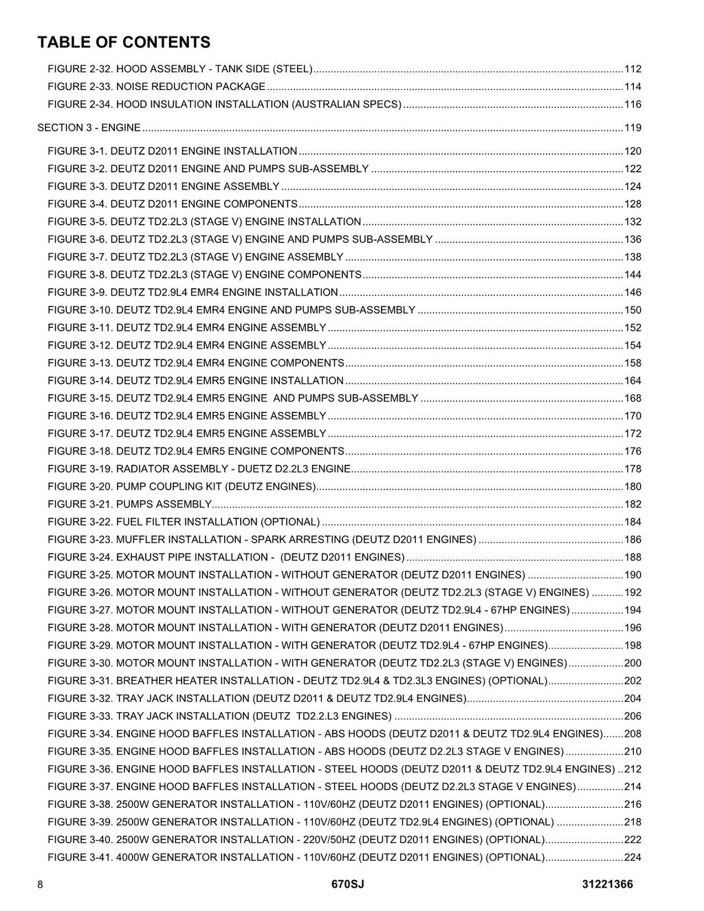 Manual del catálogo de piezas del elevador de pluma JLG 670SJ SL