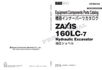 Catálogo de piezas de excavadoras HITACHI ZX160LC-7 TURQUÍA Especificaciones Equipo Componente Manual