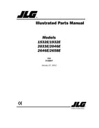 JLG 1532E 1932E 2033E 2046E 2646E 2658E Scissor Lift Parts Catalog Manual