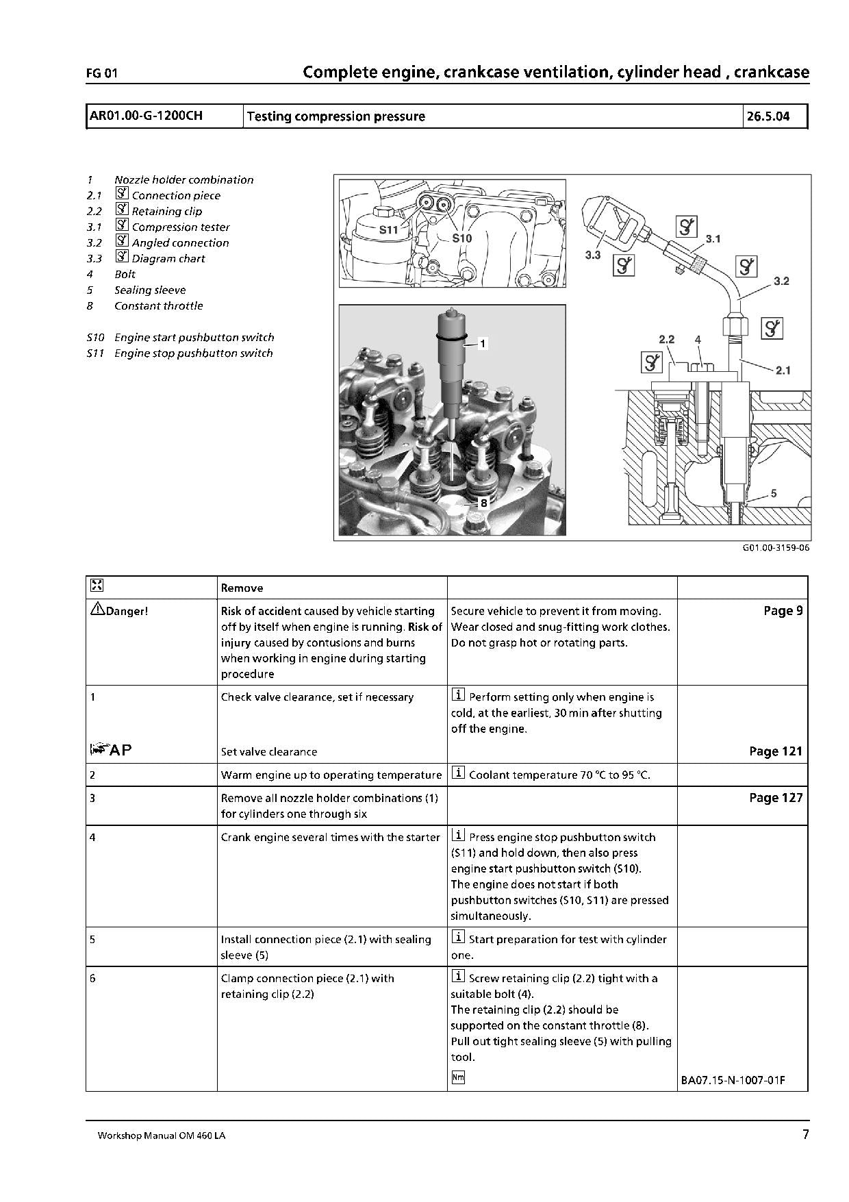 Hitachi OM460LA Wheel Loader Engine Manual