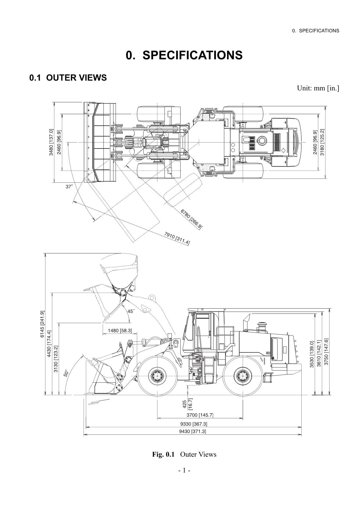 Hitachi LX300-7 LX360E Wheel Loader Technical Manual