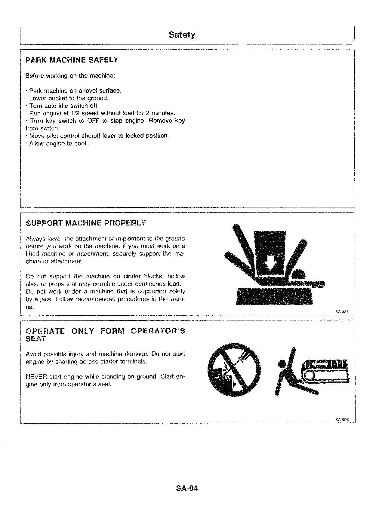 Hitachi EX15 EX22 EX30 Excavator Operational Test Troubleshooting Service manual