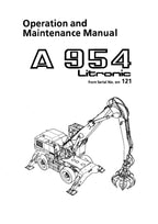 Liebherr A954 Litronic Excavator Operators manual