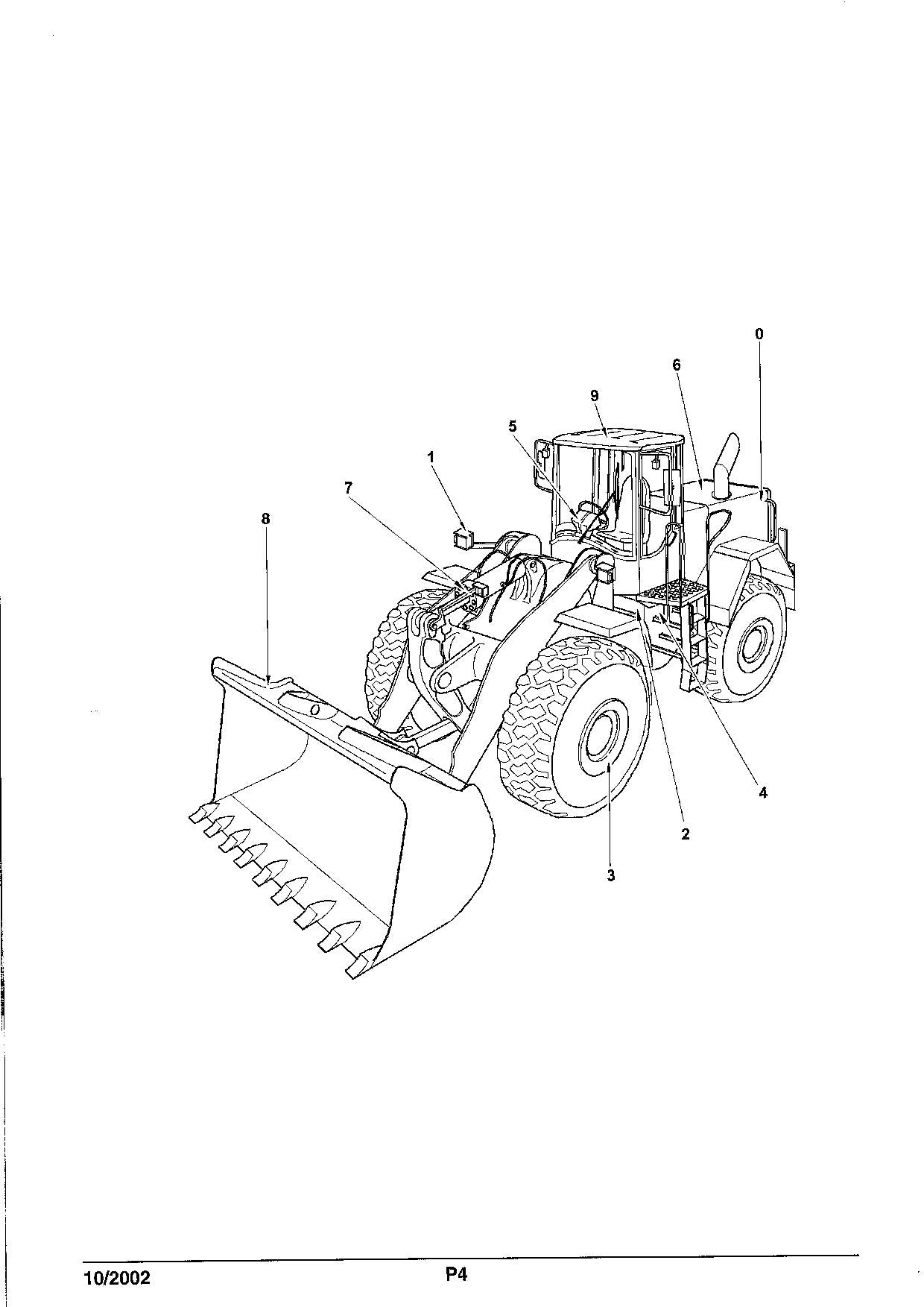 Hitachi LX210E Wheel Loader Parts Catalog Manual SN 381F1001-up
