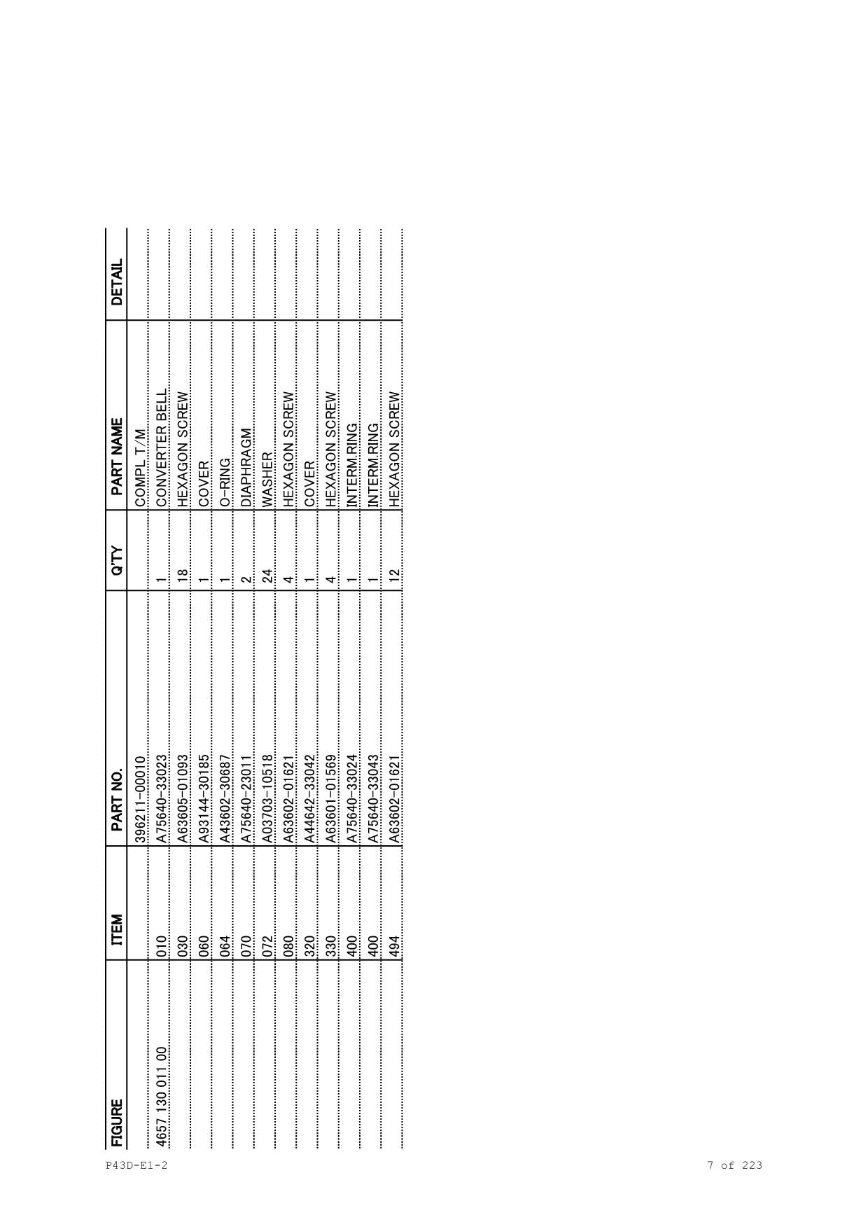 Hitachi LX290E LX290E-2 Wheel Loader Parts Catalog Manual