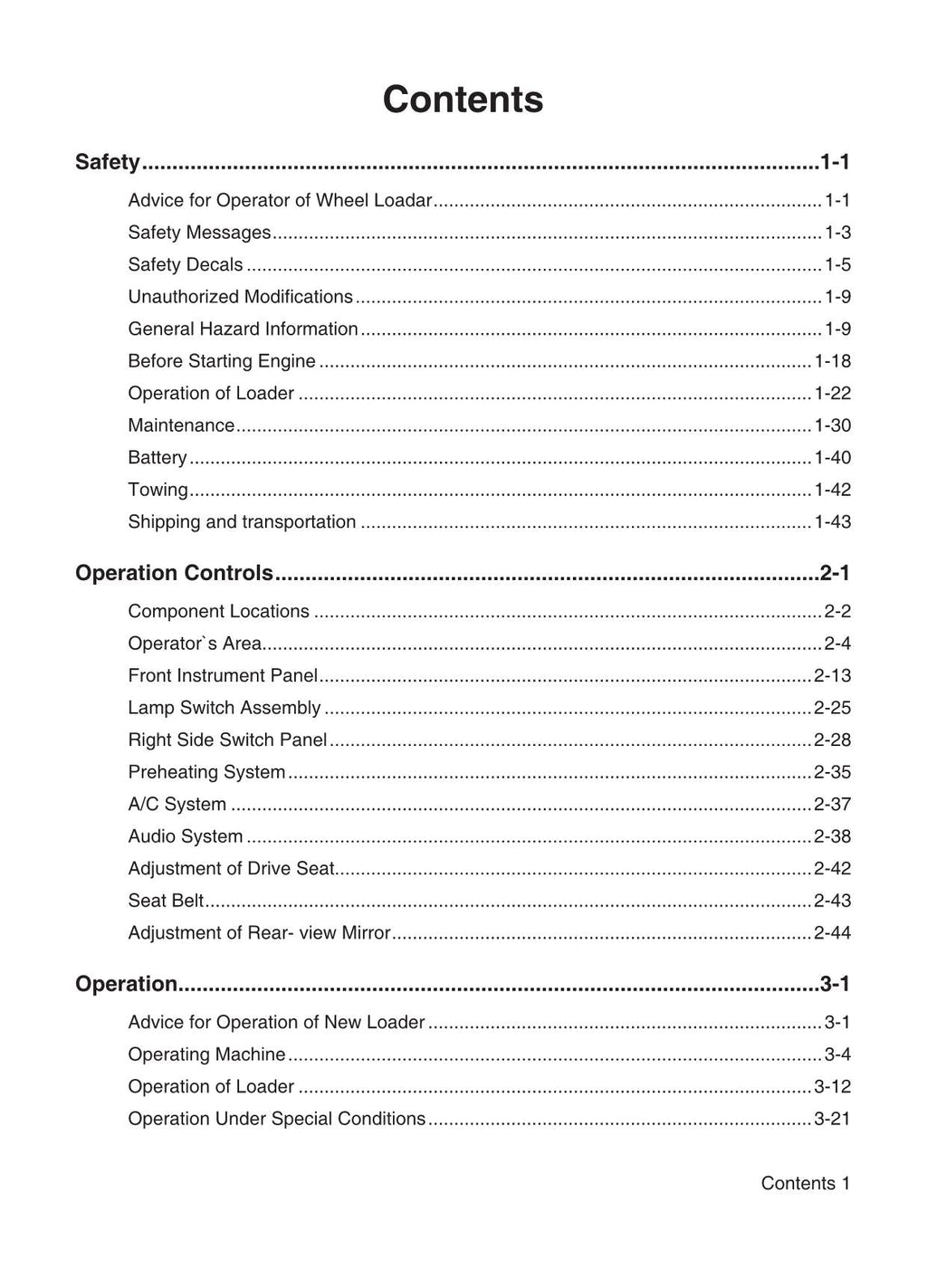 Hyundai HL667VL WHEEL LOADER Operators Maintenance Manual