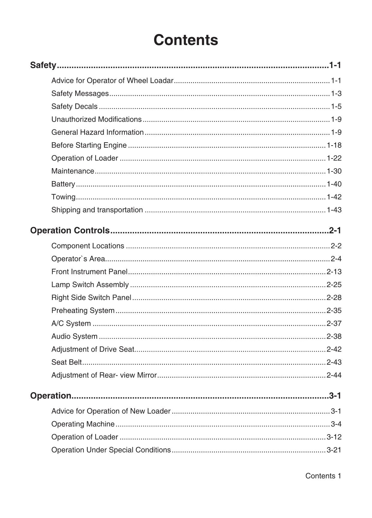 Hyundai HL667VL WHEEL LOADER Operators Maintenance Manual